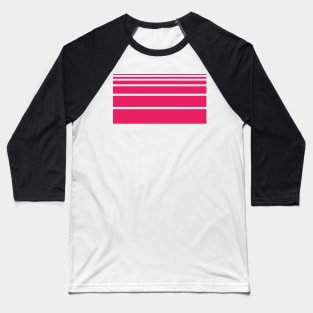 Stripes pink Art Baseball T-Shirt